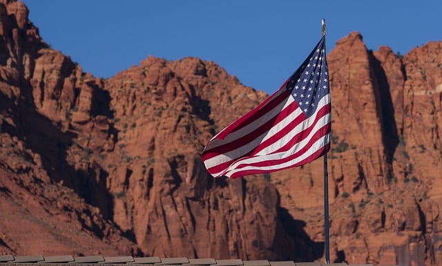 Free download flag america canyon utah wind free picture to be edited with GIMP free online image editor