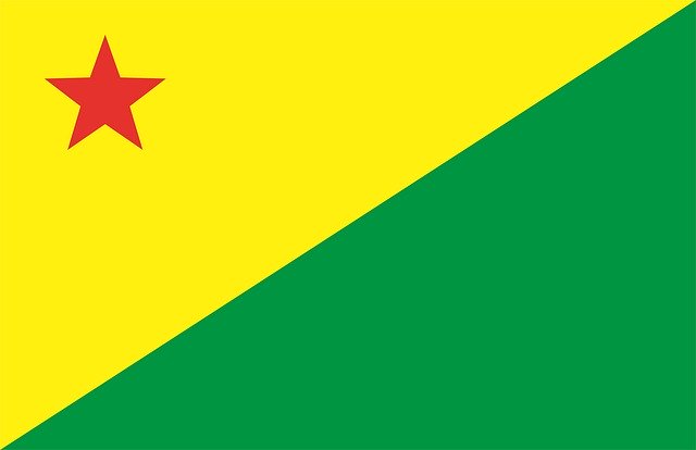 Free download Flag The Brazilian State Of Acre -  free illustration to be edited with GIMP free online image editor