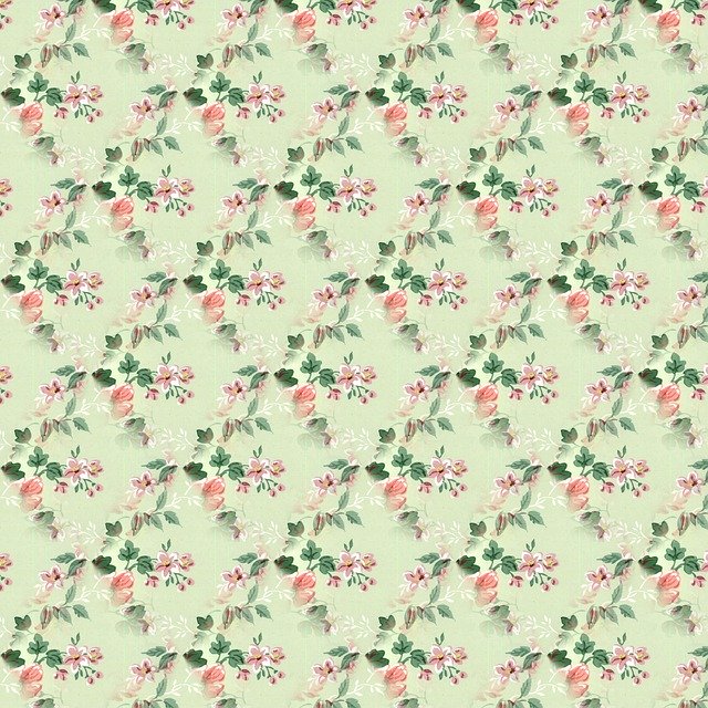 Free download Floral Seamless Pattern -  free illustration to be edited with GIMP free online image editor