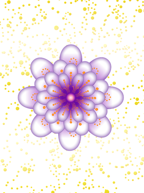 Free download Flower Floral Polka Dot -  free illustration to be edited with GIMP free online image editor