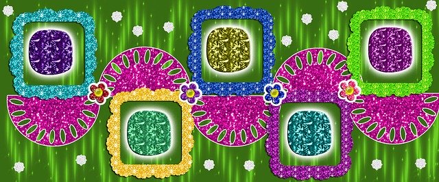 Free download Flower Glitter Glow -  free illustration to be edited with GIMP free online image editor