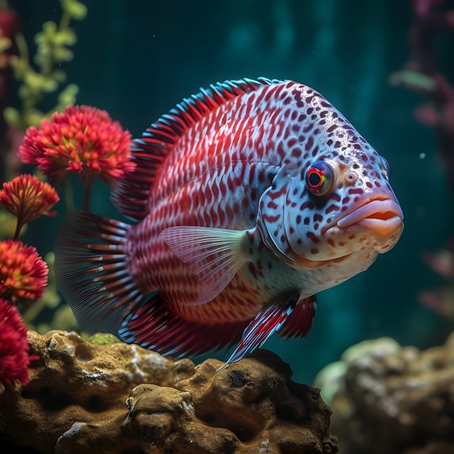 Free download flowerhorn cichlid cichlid aquarium free picture to be edited with GIMP free online image editor