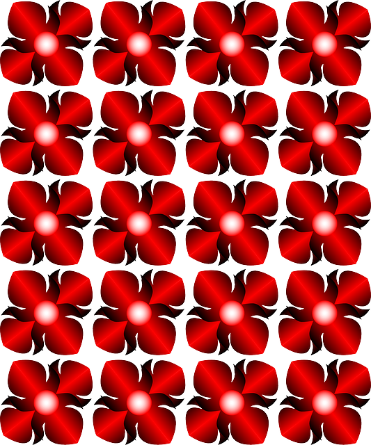 Free download Flower Pattern Red - Free vector graphic on Pixabay free illustration to be edited with GIMP free online image editor