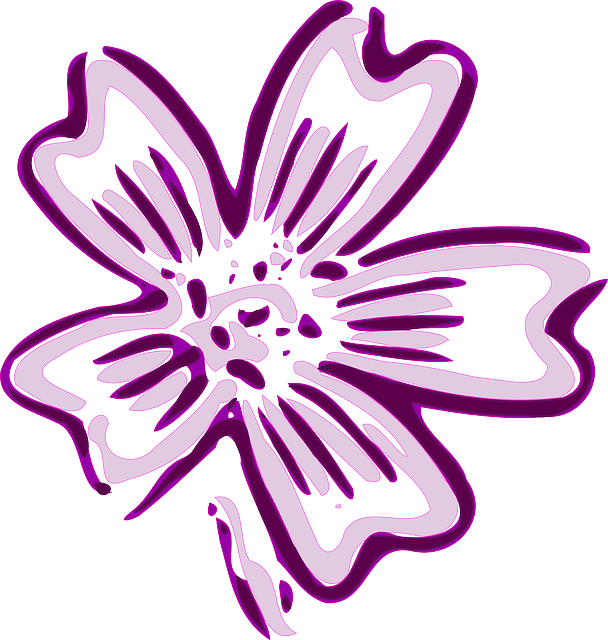 Free download Flower Purple Fleur - Free vector graphic on Pixabay free illustration to be edited with GIMP free online image editor