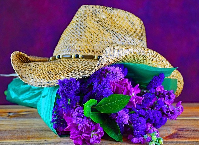 Free download Flowers Bouquet Cowboy -  free photo or picture to be edited with GIMP online image editor