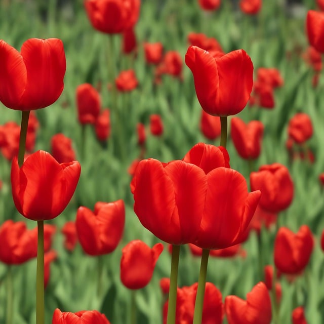 Free download flowers red tulips floral plant free picture to be edited with GIMP free online image editor