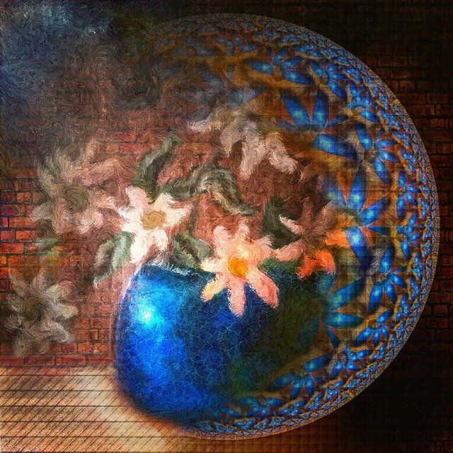 Free download Flower Vase Globe -  free illustration to be edited with GIMP free online image editor