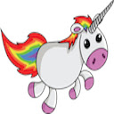 Flying Unicorn  screen for extension Chrome web store in OffiDocs Chromium