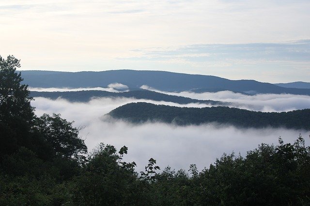 Free download Fog Mountains Appalachia West -  free photo or picture to be edited with GIMP online image editor