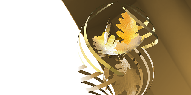 Free download Foliage The Ribbon Golden Leaves -  free illustration to be edited with GIMP free online image editor