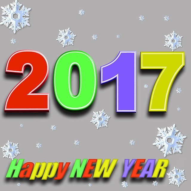 Free download Font Lettering Happy New Year -  free illustration to be edited with GIMP free online image editor