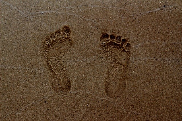 Free download Footprint Summer Sea -  free photo or picture to be edited with GIMP online image editor