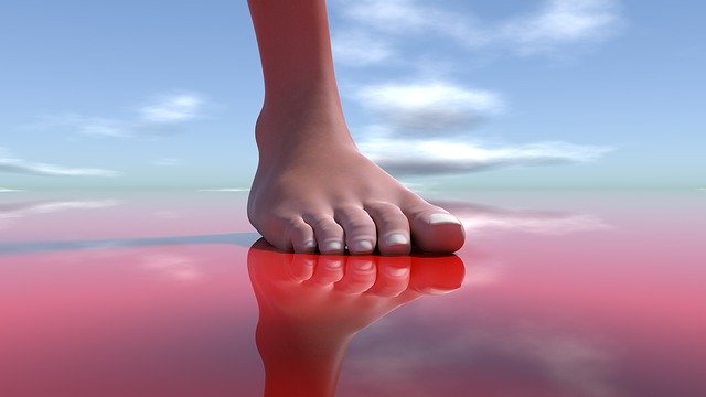 Free download Foot Reflection Landscape -  free illustration to be edited with GIMP free online image editor