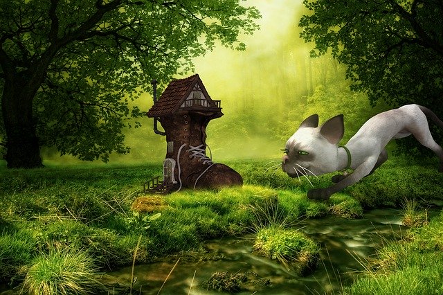 Free download Forest Cat House -  free illustration to be edited with GIMP free online image editor