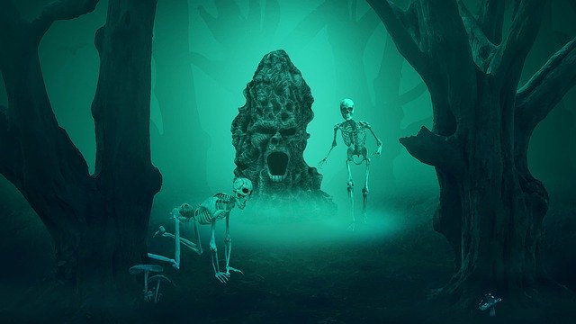 Téléchargement gratuit Forest Skeletons Daemon - illustration gratuite à éditer avec l'éditeur d'images en ligne gratuit GIMP