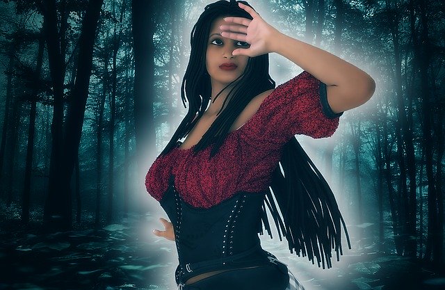 Free download Forest Woman Nature -  free illustration to be edited with GIMP free online image editor