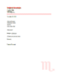Free download Formal Letter - Scorpius DOC, XLS or PPT template free to be edited with LibreOffice online or OpenOffice Desktop online