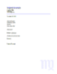 Free download Formal Letter - Virgo DOC, XLS or PPT template free to be edited with LibreOffice online or OpenOffice Desktop online