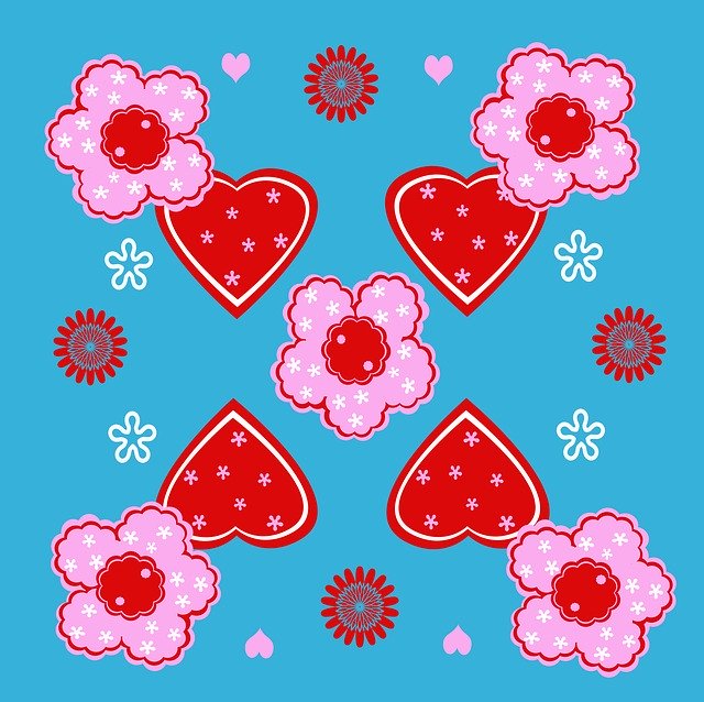 Free download Forms Hearts Flowers -  free illustration to be edited with GIMP free online image editor