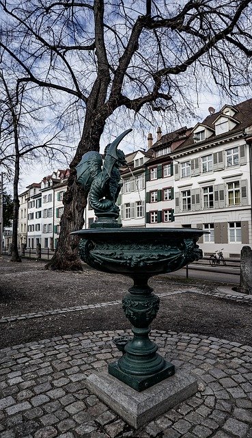 Free download Fountain Basilisk Basel -  free photo or picture to be edited with GIMP online image editor