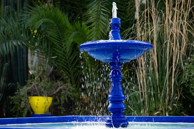 Free download Fountain Jardin Majorelle -  free photo or picture to be edited with GIMP online image editor