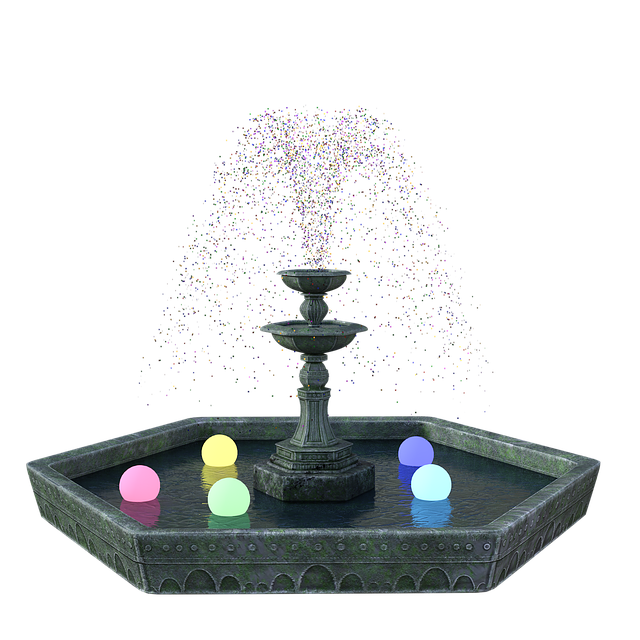 Free download Fountain Water Confetti free illustration to be edited with GIMP online image editor