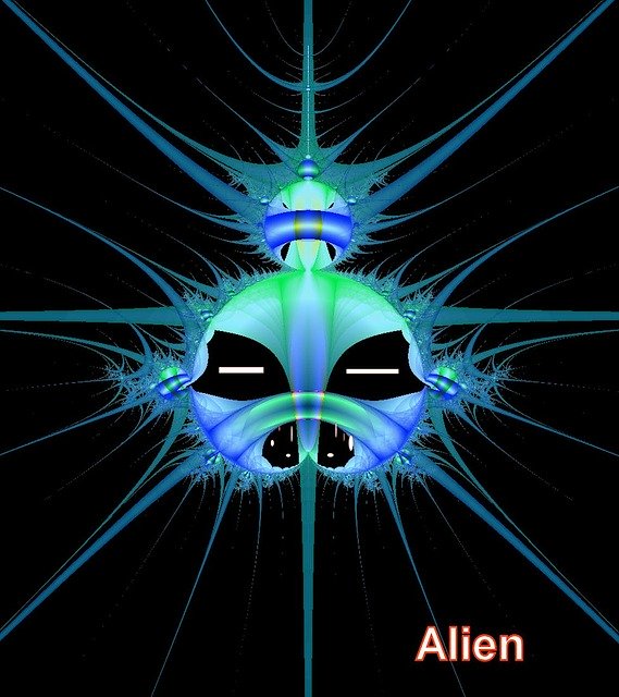 Free download Fractal Alien -  free illustration to be edited with GIMP free online image editor