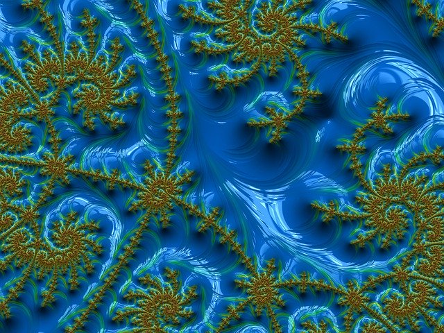 Free download Fractal Art Elegant Vibrant -  free illustration to be edited with GIMP free online image editor