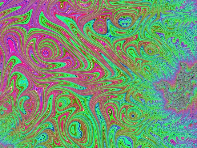 Free download Fractal Art Neon -  free illustration to be edited with GIMP free online image editor