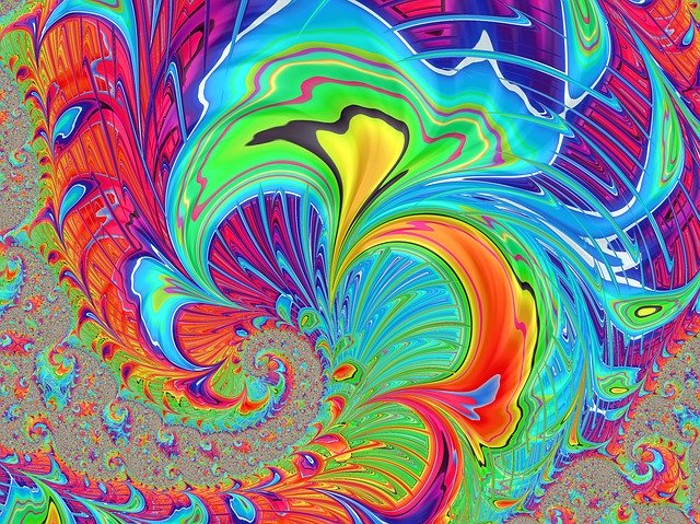 Free download Fractal Art Psychedelic -  free illustration to be edited with GIMP free online image editor