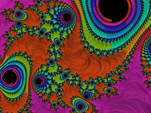 Free download Fractal Colors Structure -  free illustration to be edited with GIMP free online image editor