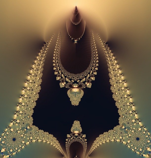 Free download Fractal Digital Art Jewelry -  free illustration to be edited with GIMP free online image editor