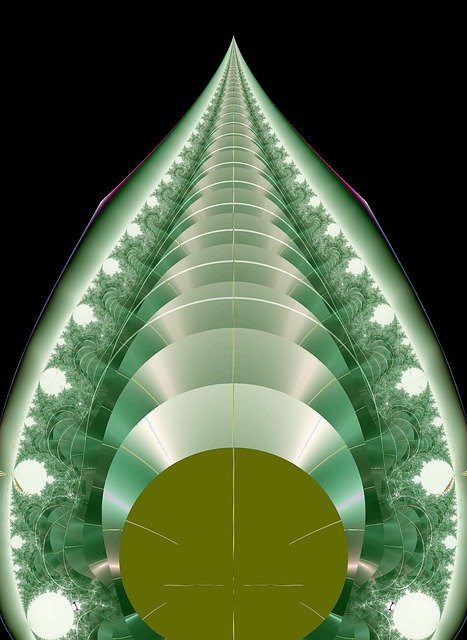 Free download Fractal Green Design -  free illustration to be edited with GIMP free online image editor