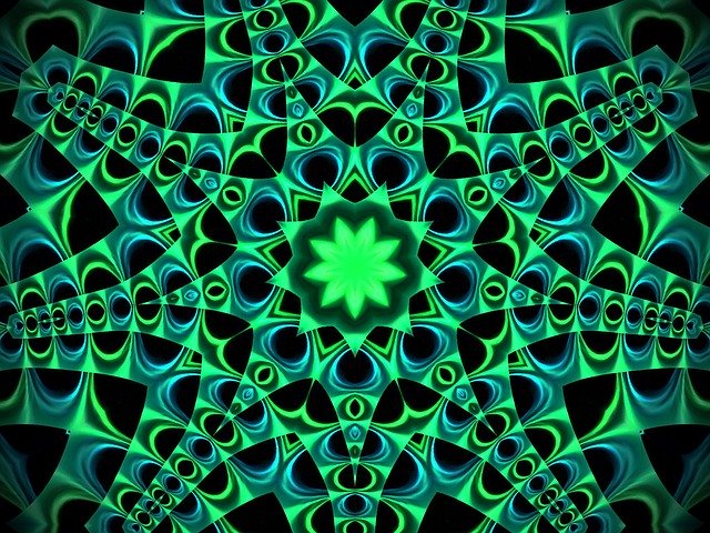 Free download Fractal Green Texture -  free illustration to be edited with GIMP free online image editor