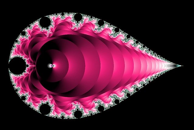 Free download Fractal Pink Black -  free illustration to be edited with GIMP free online image editor