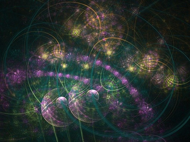 Free download Fractal Purple Green -  free illustration to be edited with GIMP free online image editor