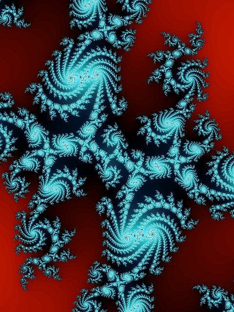 Free download Fractal Spiral Abstract Pattern -  free illustration to be edited with GIMP free online image editor