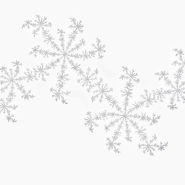 Free download Fractal White Snow -  free illustration to be edited with GIMP free online image editor