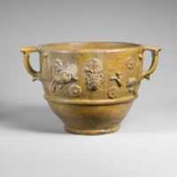 Free download Fragmentary terracotta scyphus (drinking cup) free photo or picture to be edited with GIMP online image editor