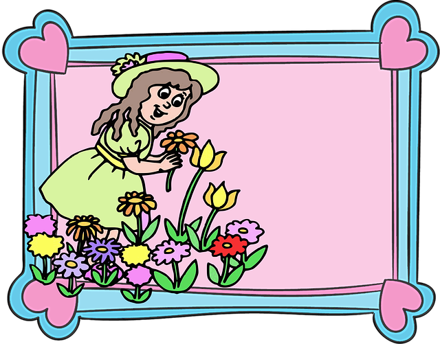 Free download Frame Edge Children -  free illustration to be edited with GIMP free online image editor