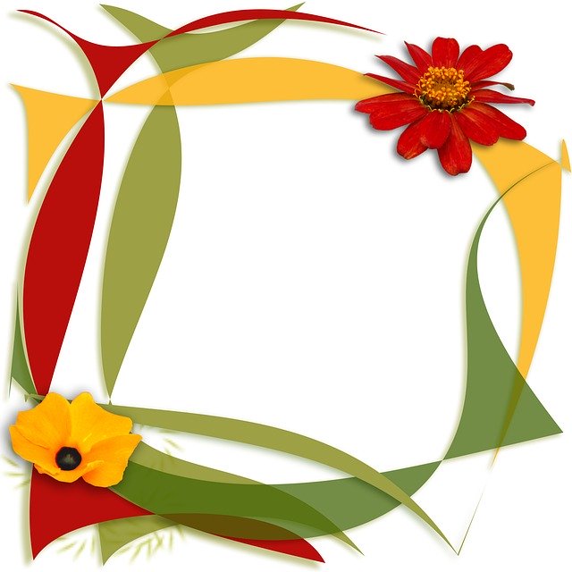 Free download Frame Illustration Flowers -  free illustration to be edited with GIMP free online image editor