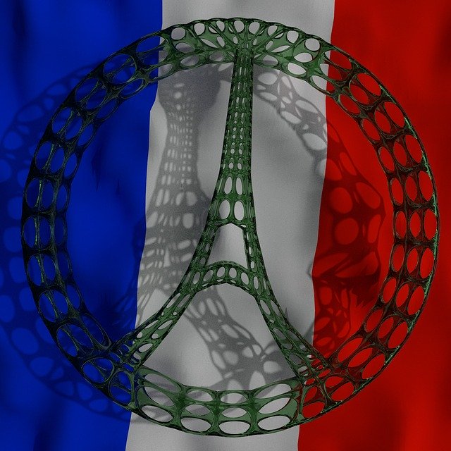 Free download France Eiffel Peace -  free illustration to be edited with GIMP free online image editor