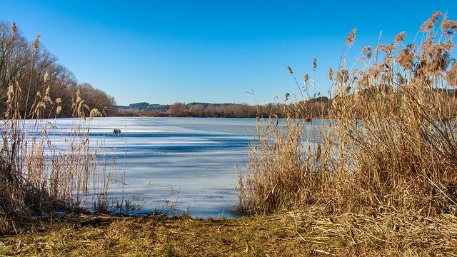 Free download Frozen Lake Winter Cold -  free photo or picture to be edited with GIMP online image editor