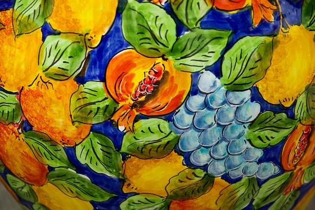 Free download Fruit Ceramic Painting -  free illustration to be edited with GIMP free online image editor