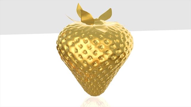 Free download Fruit Gold Object Isolated -  free illustration to be edited with GIMP free online image editor