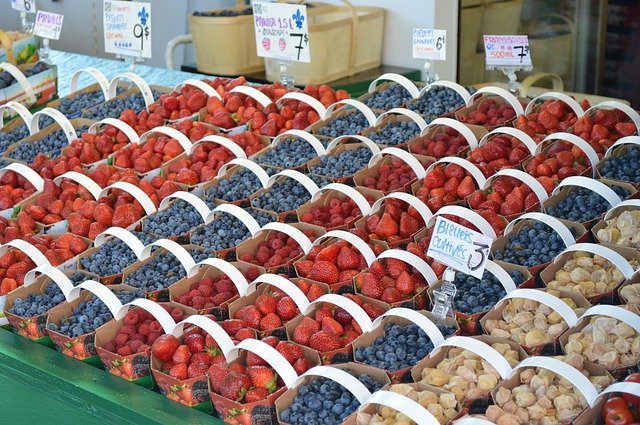 Free download Fruit Market Display -  free photo or picture to be edited with GIMP online image editor