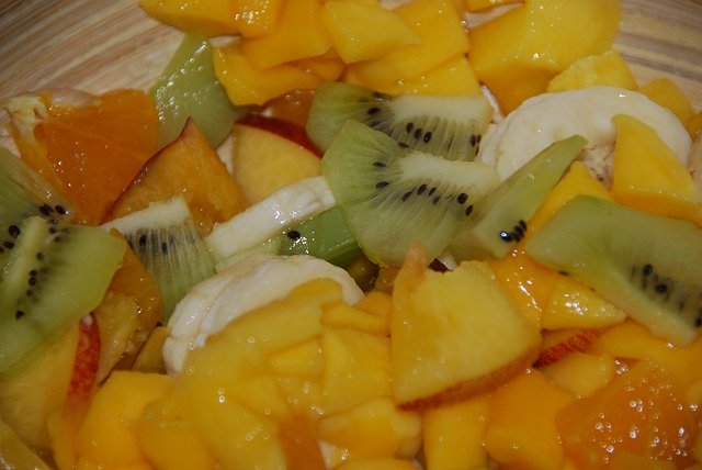 Free download Fruit Salad Mango Kiwi -  free photo or picture to be edited with GIMP online image editor