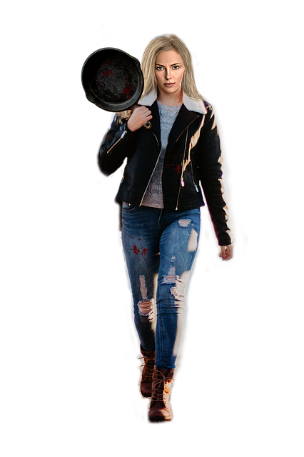 Free download Frying Pan Woman Weapon free illustration to be edited with GIMP online image editor