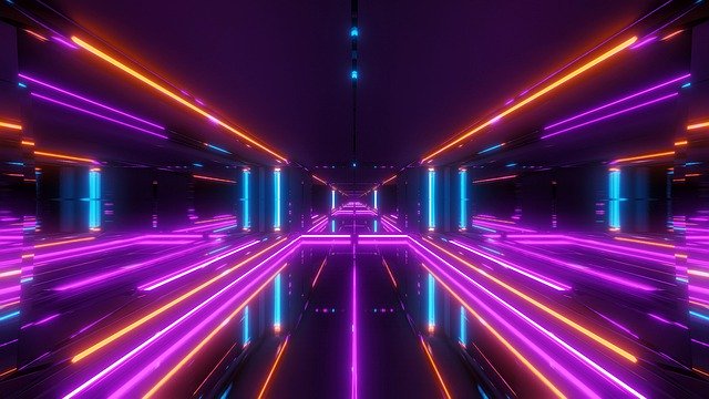 Free download Futuristic Temple Tunnel -  free illustration to be edited with GIMP free online image editor