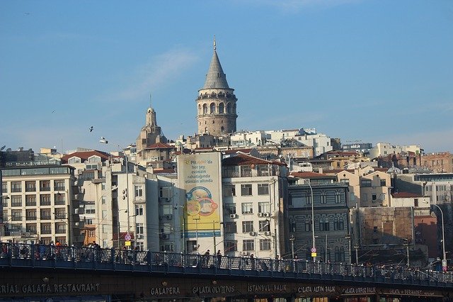 Free download Galata Bridge Tower The -  free photo or picture to be edited with GIMP online image editor